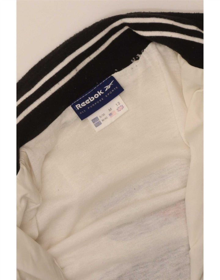 Γυναικεία αθλητική φόρμα Reebok Top Jacket UK 12 Medium White Colourblock