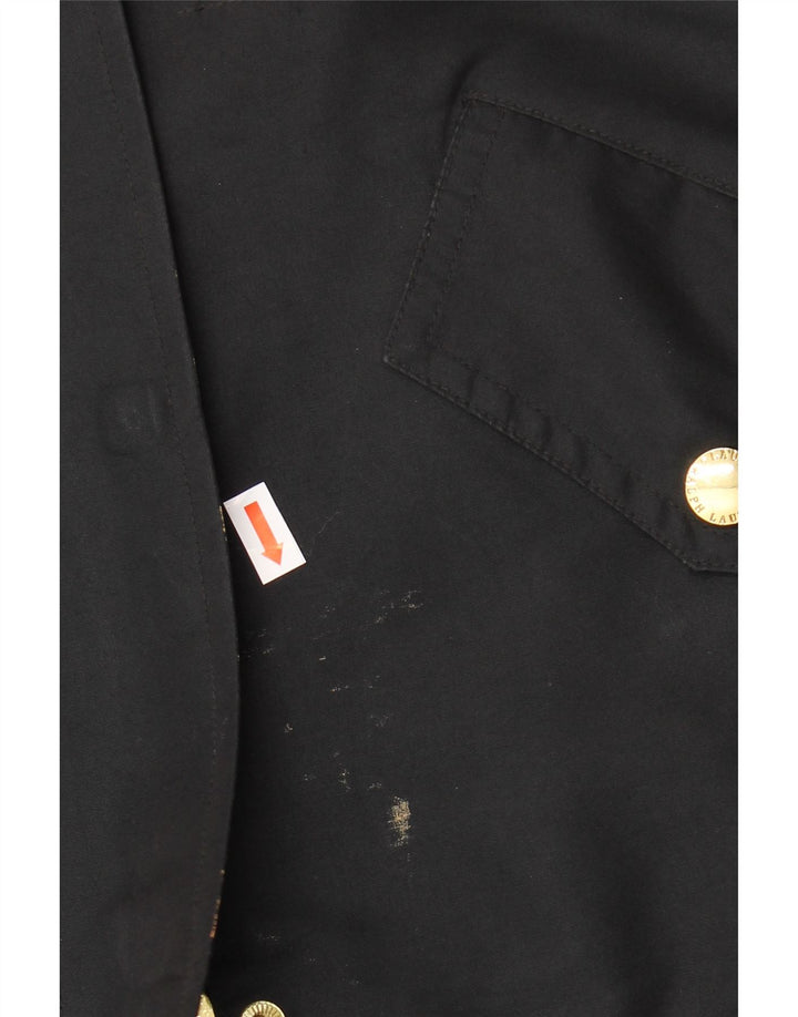 RALPH LAUREN Γυναικείο Utility Jacket UK 14 Medium Black Polyester