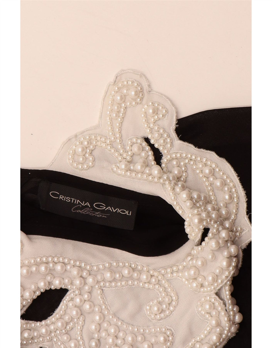 CRISTINA GAVIOLI Γυναικείο φόρεμα See Through A-Line UK 10 Small Black