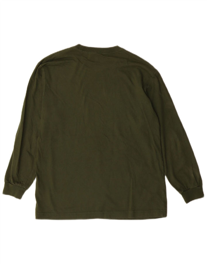 L.L.BEAN Boys Top Long Sleeve 10-11 Years Medium Khaki Cotton
