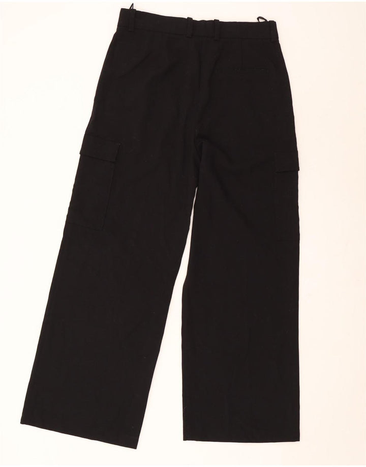 Marks & Spencer Γυναικείο ίσιο παντελόνι Cargo UK 12 Medium W30 L30 Μαύρο