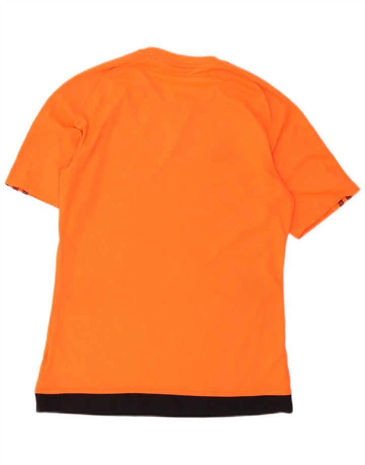 Ανδρικό T-Shirt Adidas Climalite Top Small πορτοκαλί πολύχρωμο πολυεστέρας