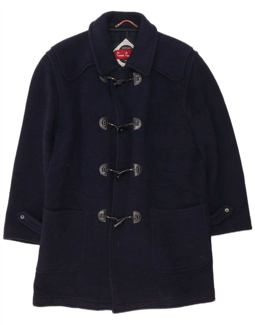 Pierre Cardin Ανδρικό παλτό Duffle UK 38 Medium Navy Blue Cashmere