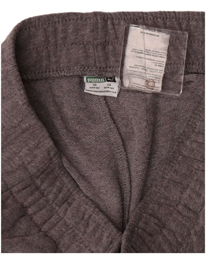 Puma Boys Graphic αθλητική φόρμα παντελόνι Joggers 14-15 ετών μεγάλο γκρι βαμβακερό