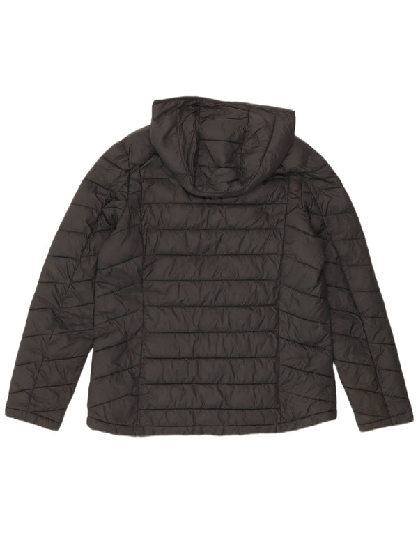 Fat Face Γυναικείο μπουφάν με κουκούλα UK 14 Large Grey Nylon