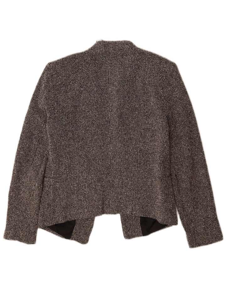 Topshop Γυναικείο Open Blazer Jacket UK 10 Small Black Check Cotton