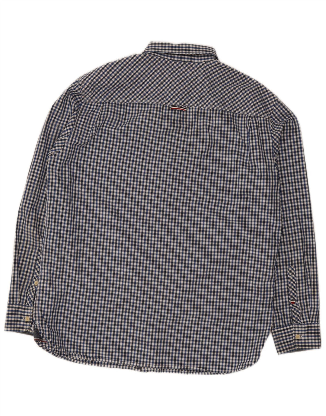 Tommy Hilfiger Ανδρικό πουκάμισο με κανονική εφαρμογή XL Blue Gingham Cotton
