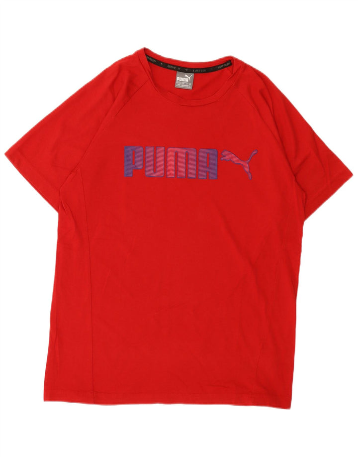 Ανδρικό γραφικό μπλουζάκι Puma, μεσαίο κόκκινο βαμβακερό