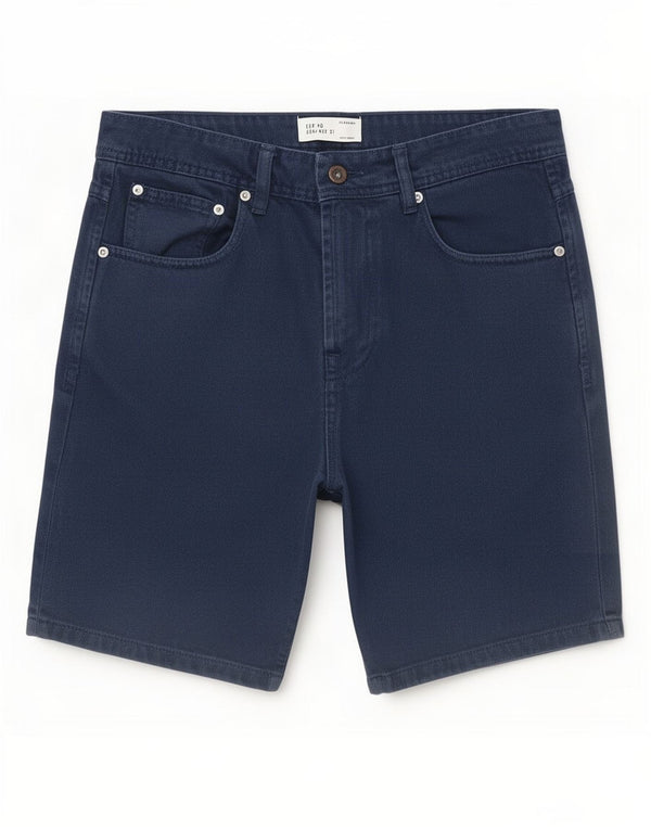 Zara Mens Denim Shorts EU 40 Medium W31 Navy Blue Cotton