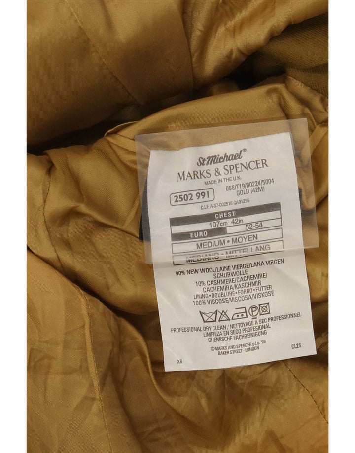Marks & Spencer Ανδρικό σακάκι σακάκι με 3 κουμπιά UK 42 XL Χακί μαλλί