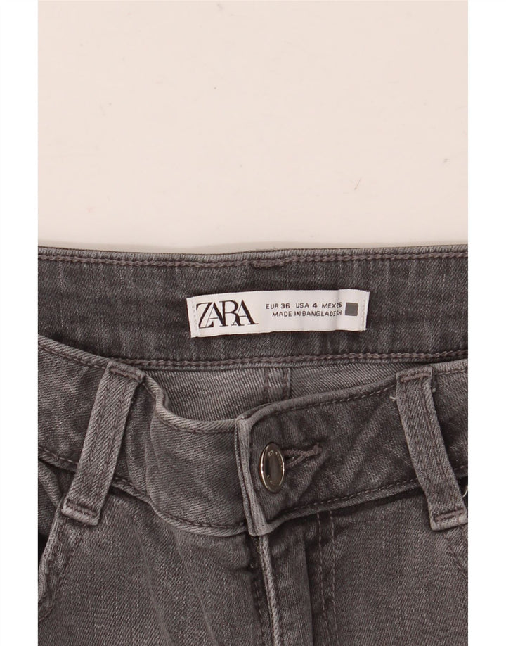 Zara Γυναικείο Τζιν μποτάκι EU 36 XS W26 L26 Γκρι