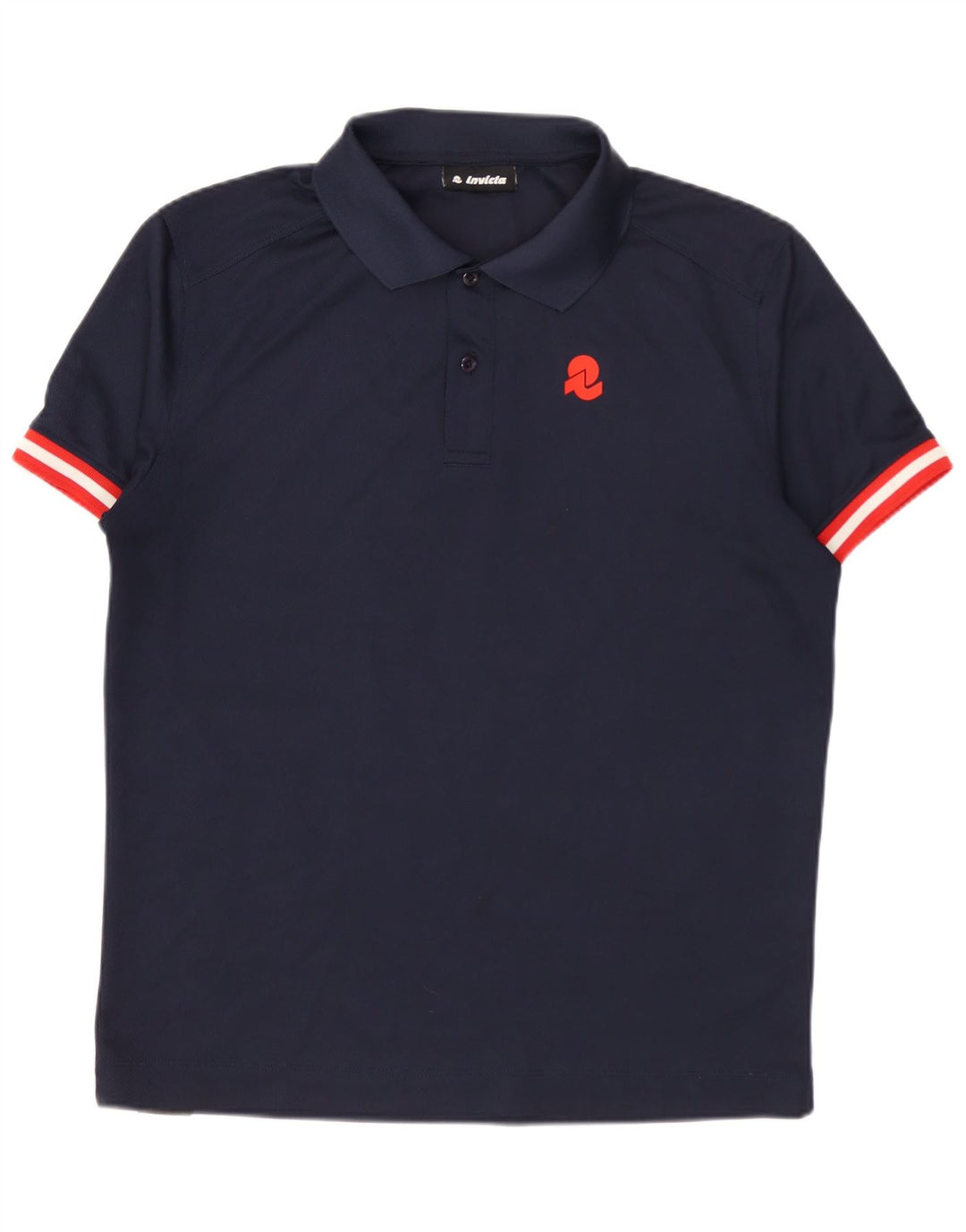 Invicta Ανδρικό πουκάμισο Polo Μικρό Navy Blue Polyester