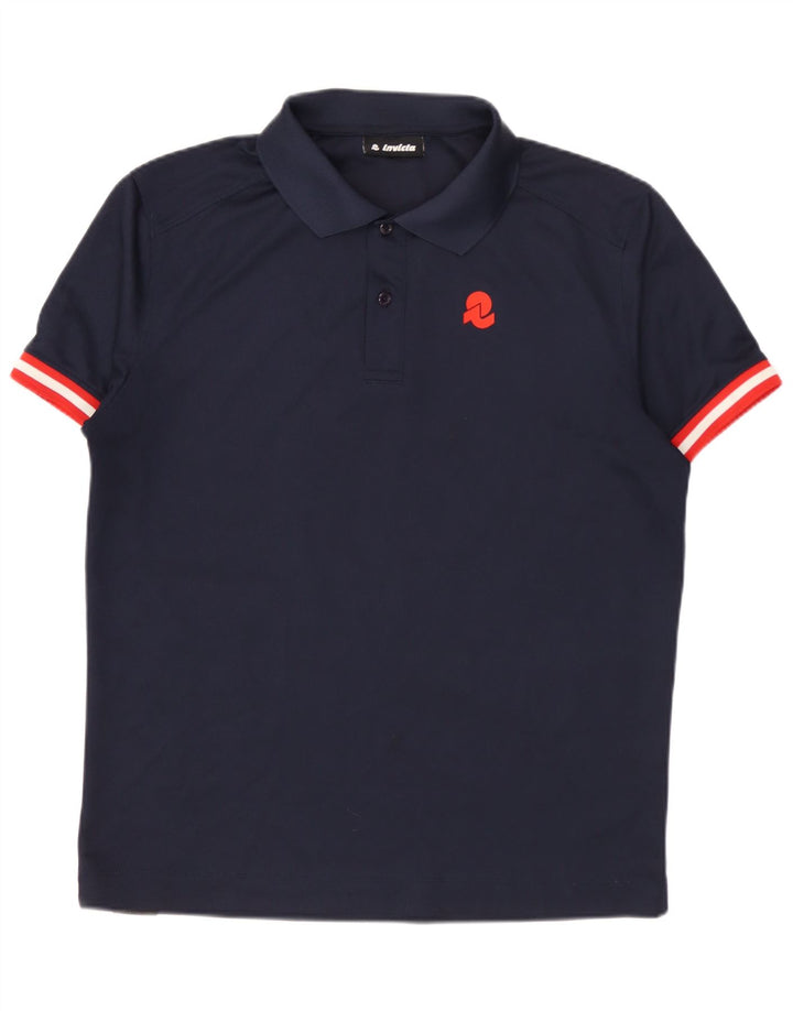 Invicta Ανδρικό πουκάμισο Polo Μικρό Navy Blue Polyester