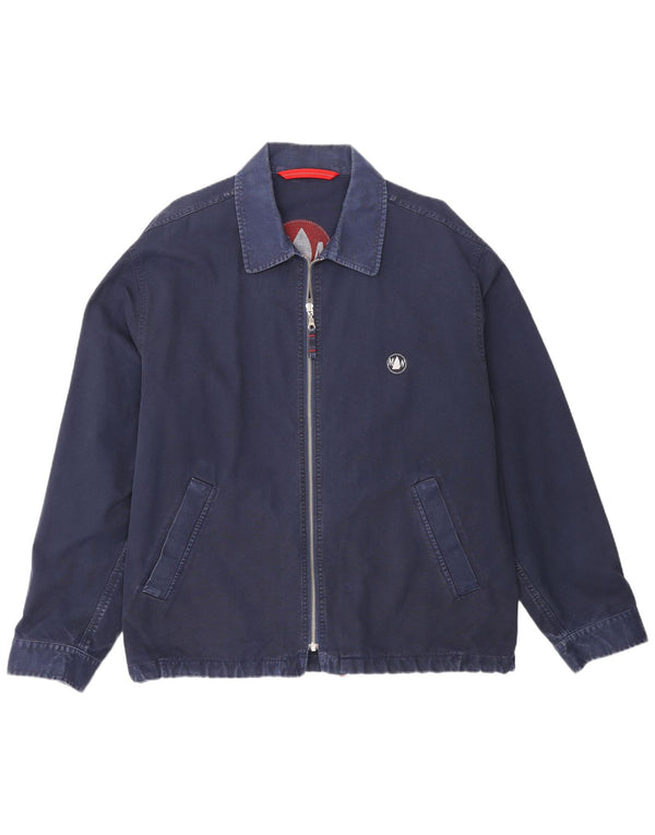 Murphy & Nye Mens Bomber Jacket UK 42 XL Navy Blue Cotton