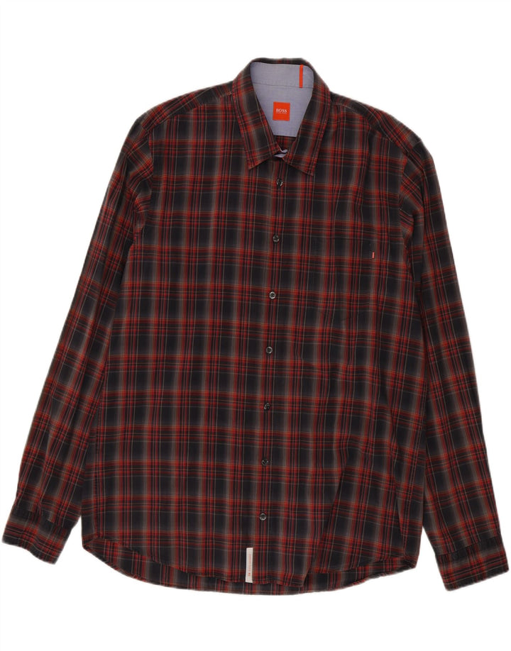 Ανδρικό πουκάμισο Hugo Boss XL Πολύχρωμο Check