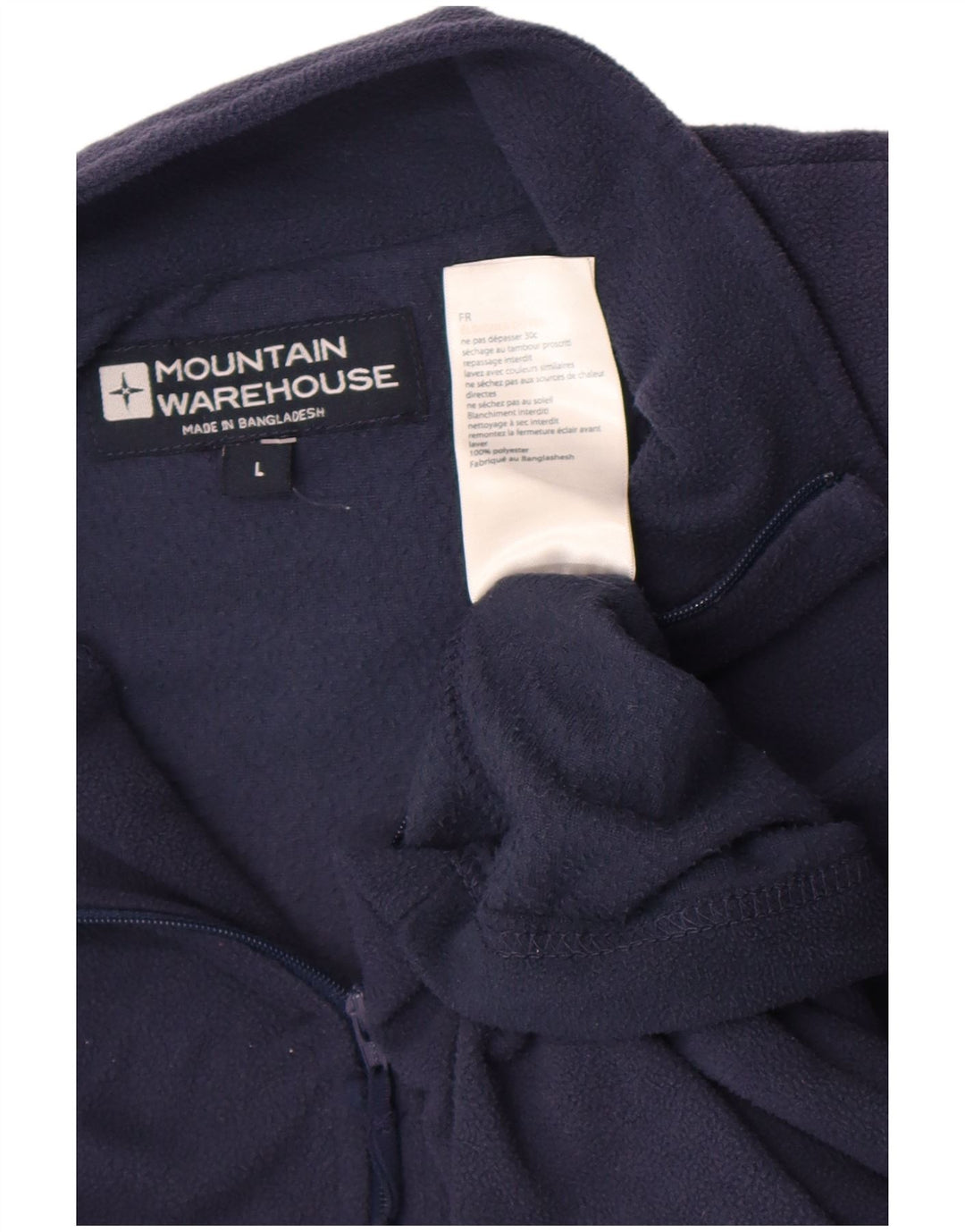 Mountain Warehouse Ανδρικό φερμουάρ Fleece Jumper Large Navy Blue Polyester