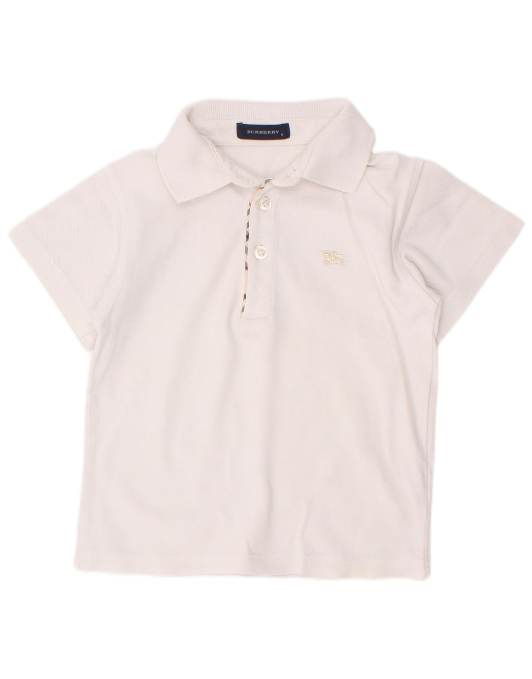 Burberry Boys Polo πουκάμισο 2-3 ετών Λευκό