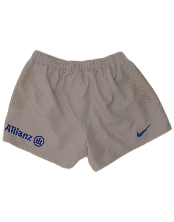 Γυναικεία γραφικά αθλητικά σορτς Nike Dri Fit UK 16 Large Grey Polyester