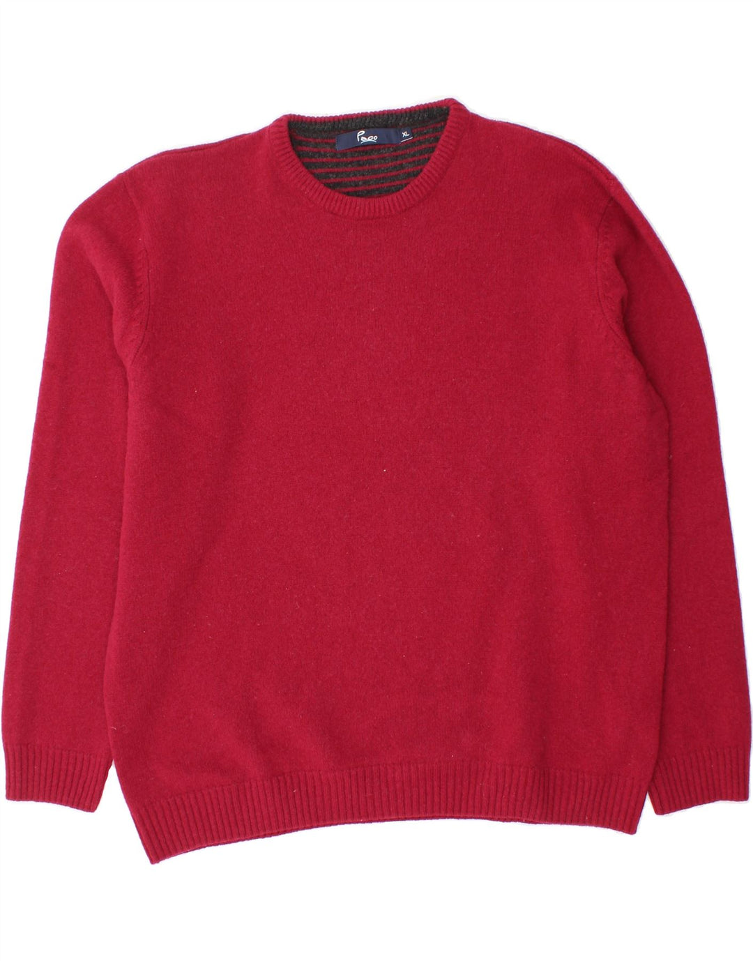 PACO Mens Crew Neck Jumper Sweater XL Red Vintage Paco and Second-Hand Paco from Messina Hembry 