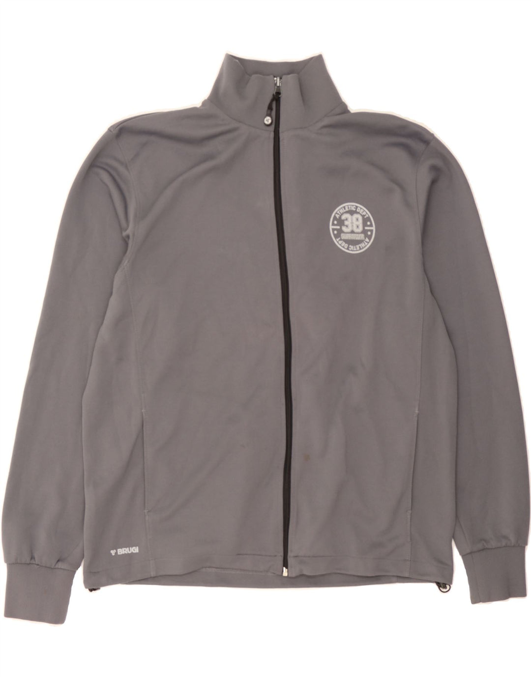 BRUGI Mens Tracksuit Top Jacket XL Grey Polyester Vintage Brugi and Second-Hand Brugi from Messina Hembry 