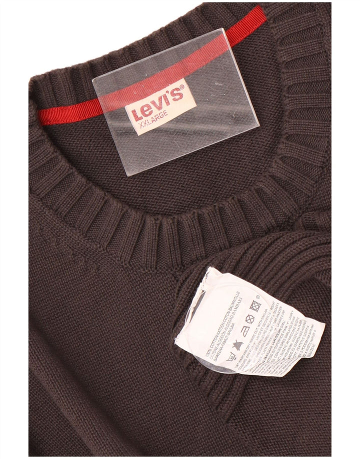 Ανδρικό πουλόβερ Levi's Crew Neck Jumper 2XL Μαύρο βαμβακερό