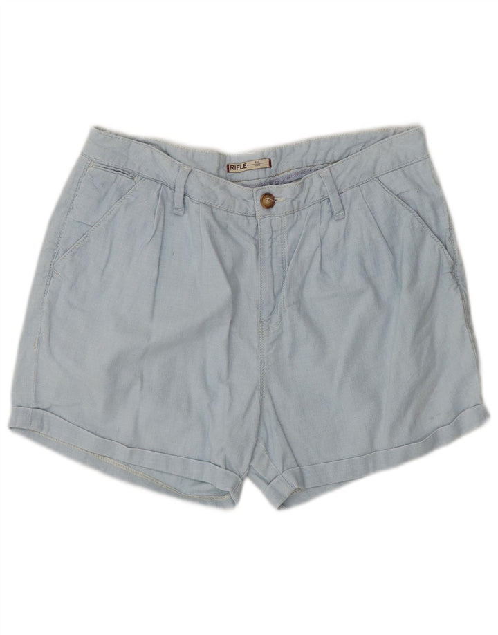 RIFLE Γυναικείο σορτς Chino με καρφίτσα W29 μεσαίο μπλε
