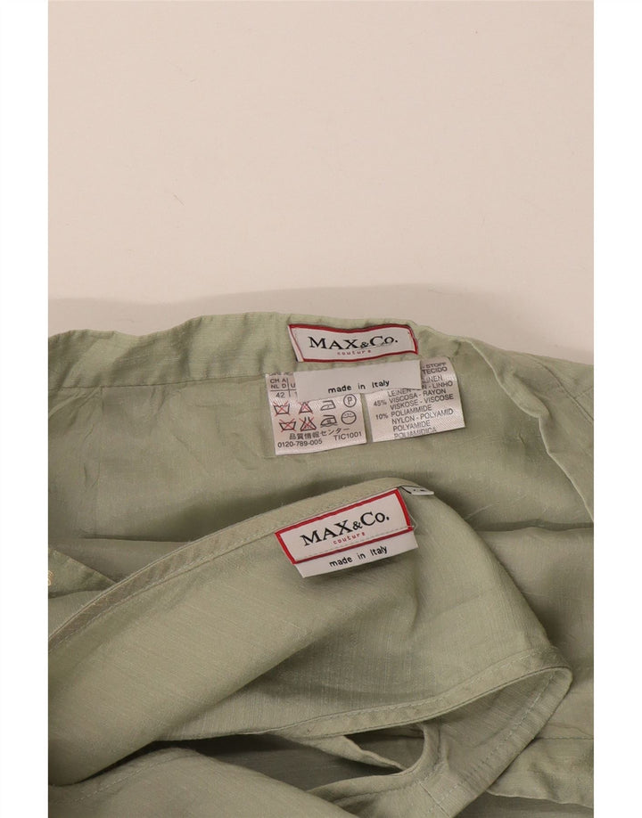 Max & Co. Γυναικείο Σετ Φούστας 2 τεμαχίων IT 42 Medium W30 Πράσινο Λινά