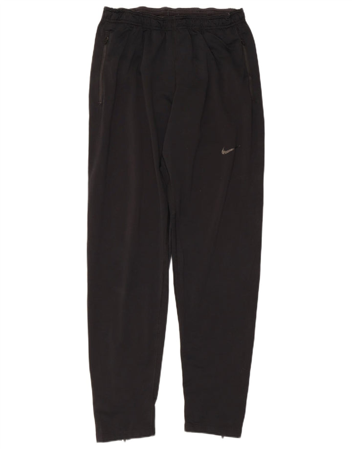 Ανδρικές φόρμες Nike Dri Fit Παντελόνια μεσαίου μαύρου πολυεστέρα