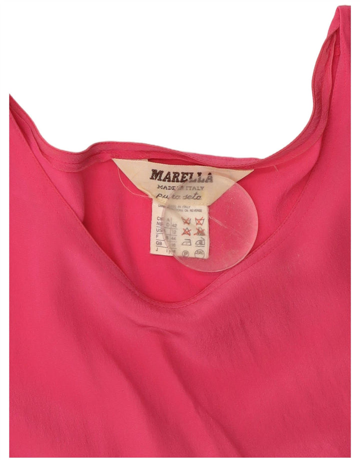 Γυναικεία μπλούζα MARELLA Top UK 16 Large Pink Silk