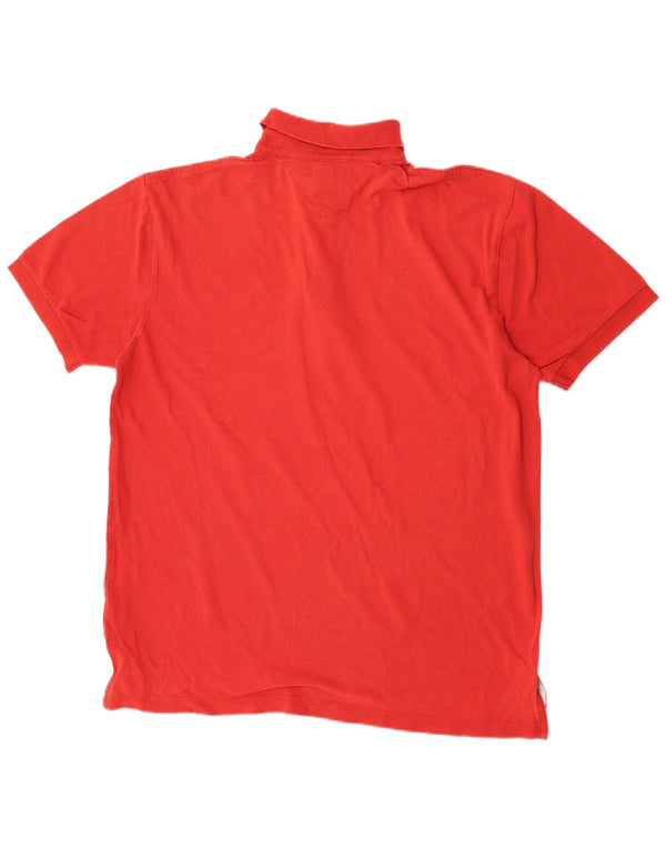 Ανδρικό πουκάμισο πόλο Tommy Hilfiger, μεγάλο κόκκινο βαμβακερό