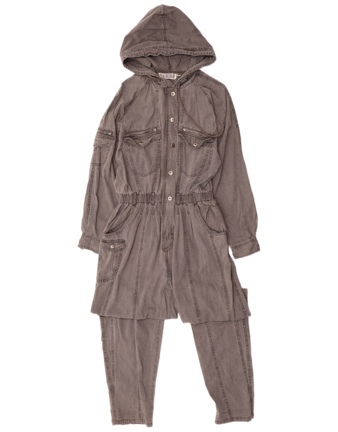 Γυναικεία φόρμα TOGETHER με κουκούλα UK 14 Medium Grey