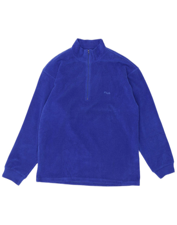 Fila Ανδρικό φερμουάρ Fleece Jumper IT 48 Medium Blue Polyester