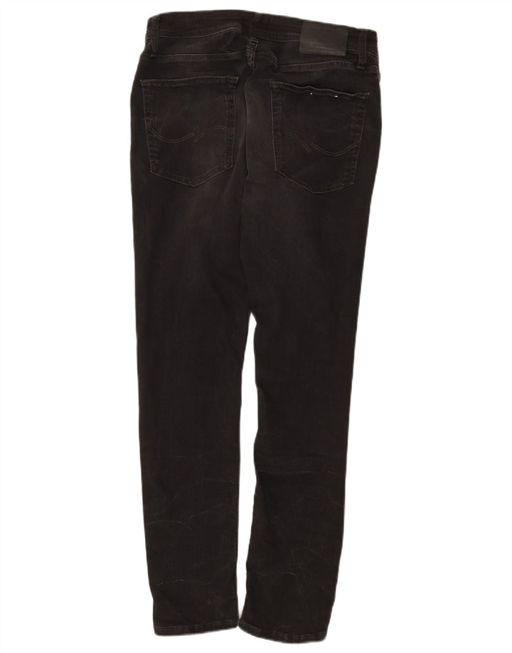 Jack & Jones Ανδρικό Slim Jeans W34 L30 Μαύρο βαμβακερό