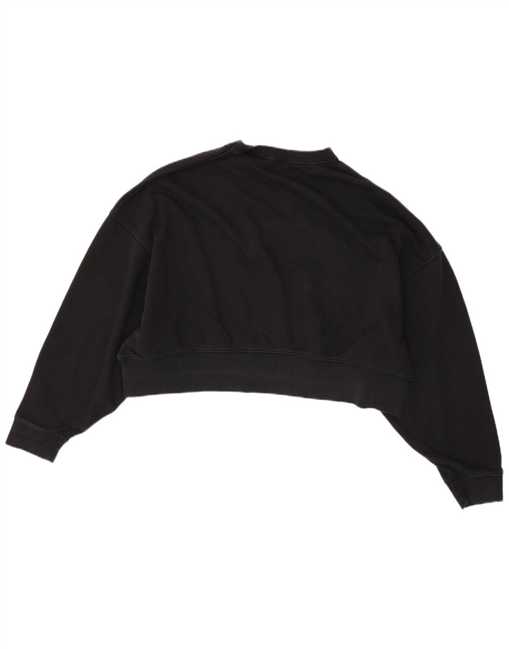 Γυναικείο φούτερ NIKE Crop Oversized Jumper UK 14 Μεσαίο μαύρο βαμβακερό
