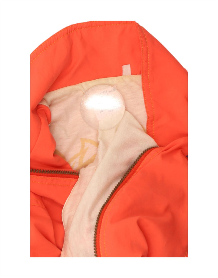Γυναικεία αθλητική φόρμα VINTAGE Top Jacket UK 12 Medium Orange Colourblock