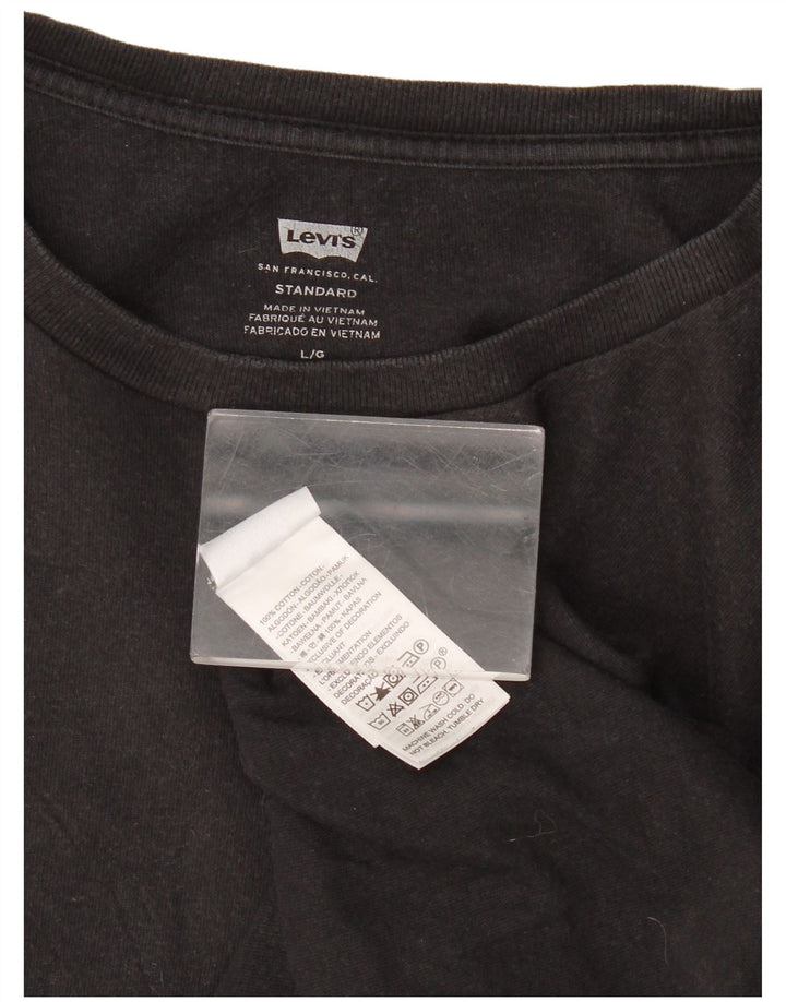 Ανδρικό T-Shirt Levi's Standard Top Large Μαύρο Βαμβακερό
