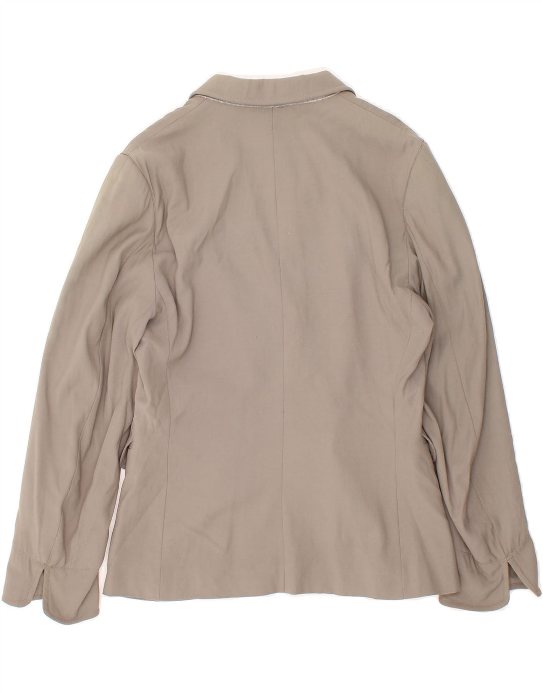 KENZO Womens 3 Button Blazer Jacket UK 12 Medium Khaki Tie Dye Wool Vintage Kenzo and Second-Hand Kenzo from Messina Hembry 