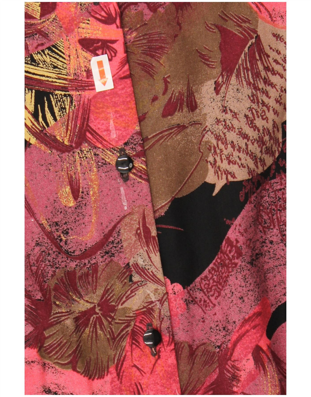 Vintage γυναικεία φούστα 2 τεμαχίων UK 12 Medium W27 Βουργουνδίας Floral Retro