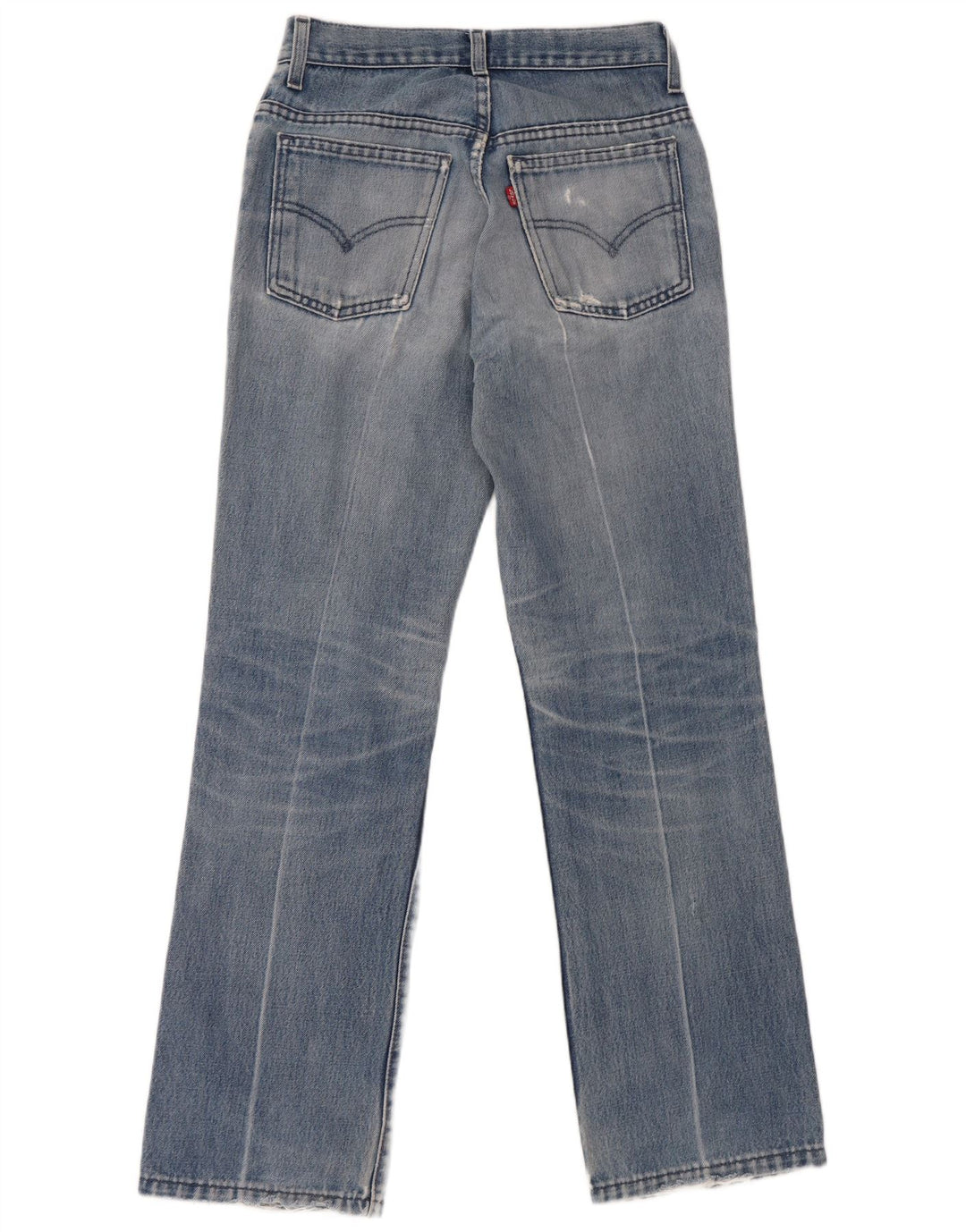 Levi's Womens Distressed Straight Jeans W28 L32 Blue Cotton