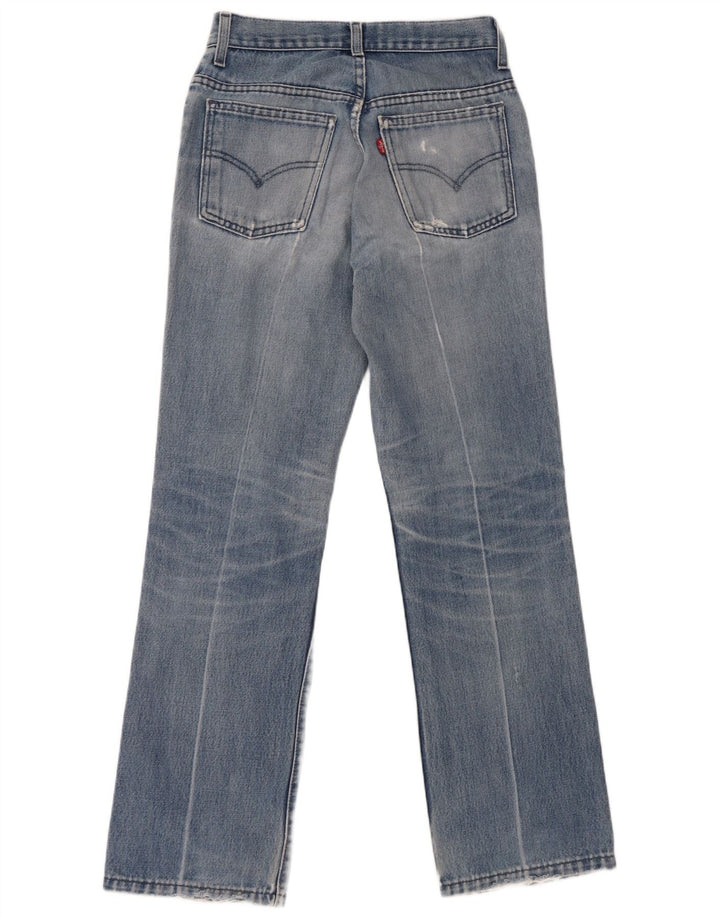 Levi's Womens Distressed Straight Jeans W28 L32 Blue Cotton