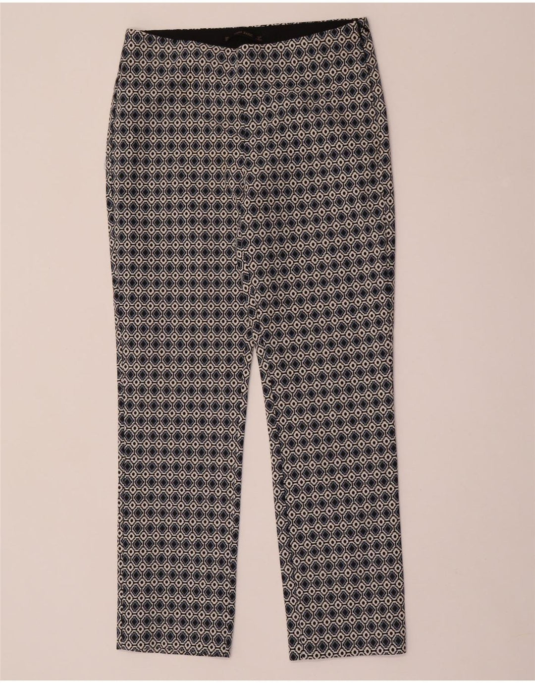ZARA Γυναικείο Casual Παντελόνι Μεσαίο W28 L28 Πολύχρωμο Γεωμετρικό
