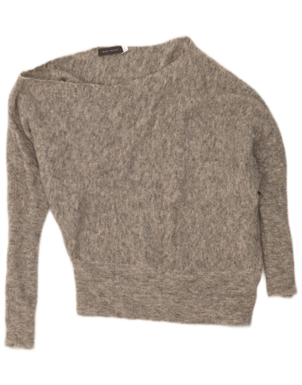 MINT VELVET Γυναικείο πουλόβερ με λαιμόκαυστο UK 14 Medium Grey Flecked