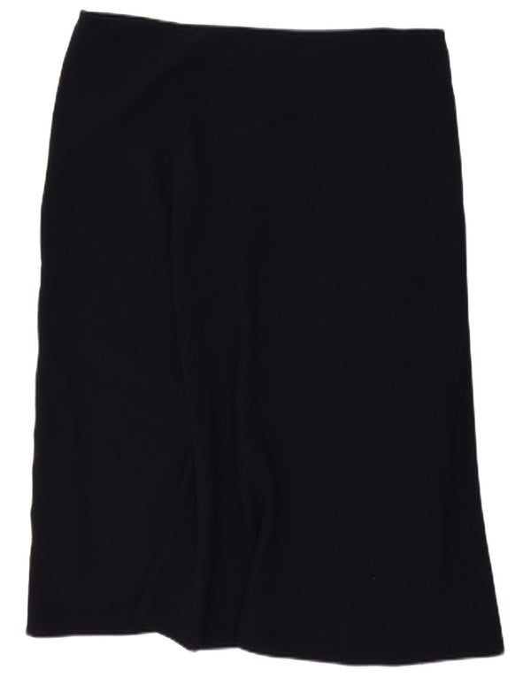 Marks & Spencer Γυναικεία Midi Φούστα UK 18 XL W40 Navy Blue Polyester