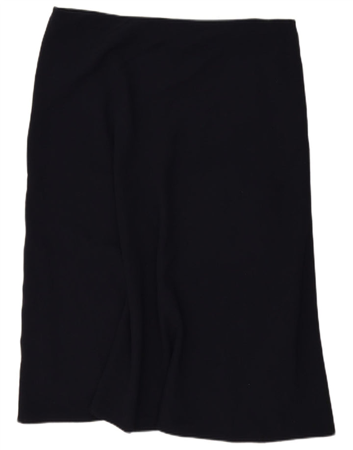Marks & Spencer Γυναικεία Midi Φούστα UK 18 XL W40 Navy Blue Polyester