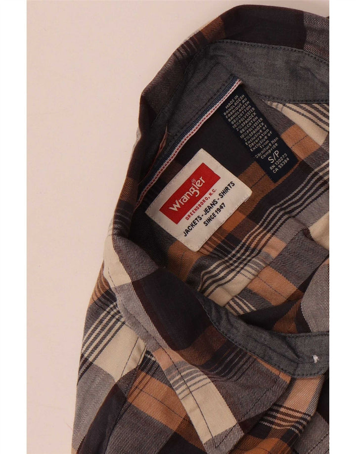Ανδρικό φανελένιο πουκάμισο Wrangler Μικρό πολύχρωμο βαμβακερό καρό