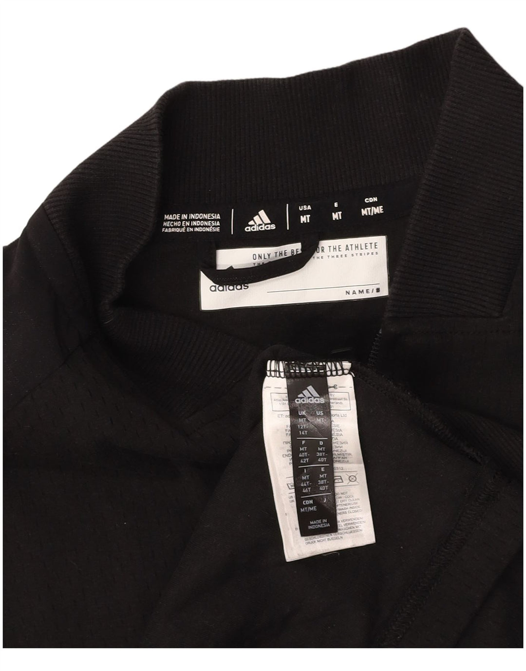 Γυναικεία φόρμα ADIDAS Climalite Graphic Top Jacket UK 12/14 Medium Black