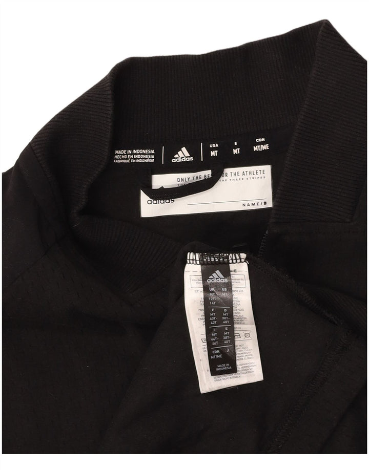 Γυναικεία φόρμα ADIDAS Climalite Graphic Top Jacket UK 12/14 Medium Black