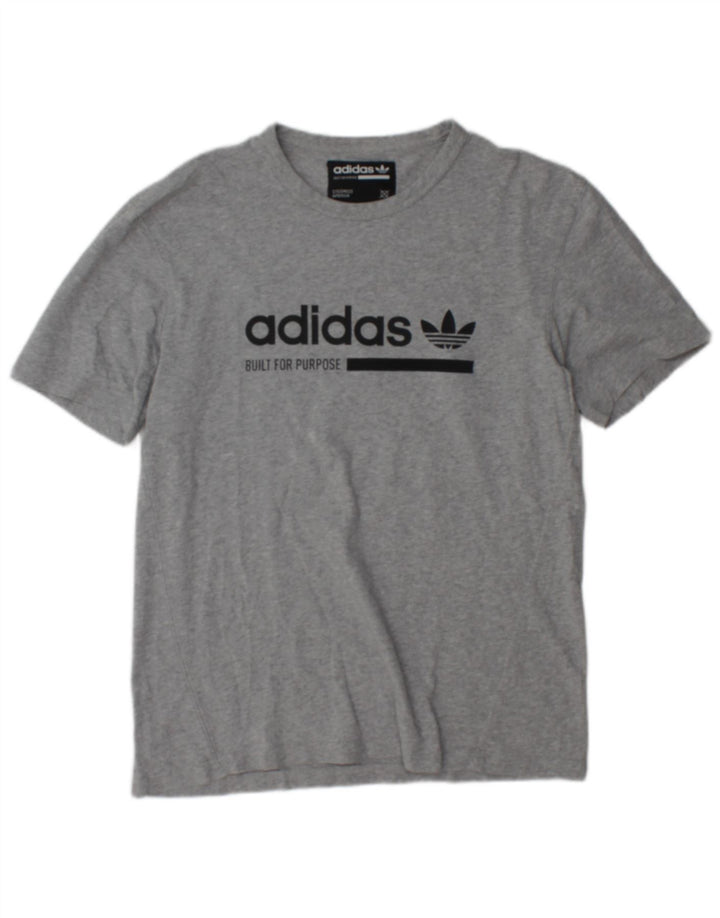 Ανδρικό γραφικό T-shirt Adidas Top Small Grey