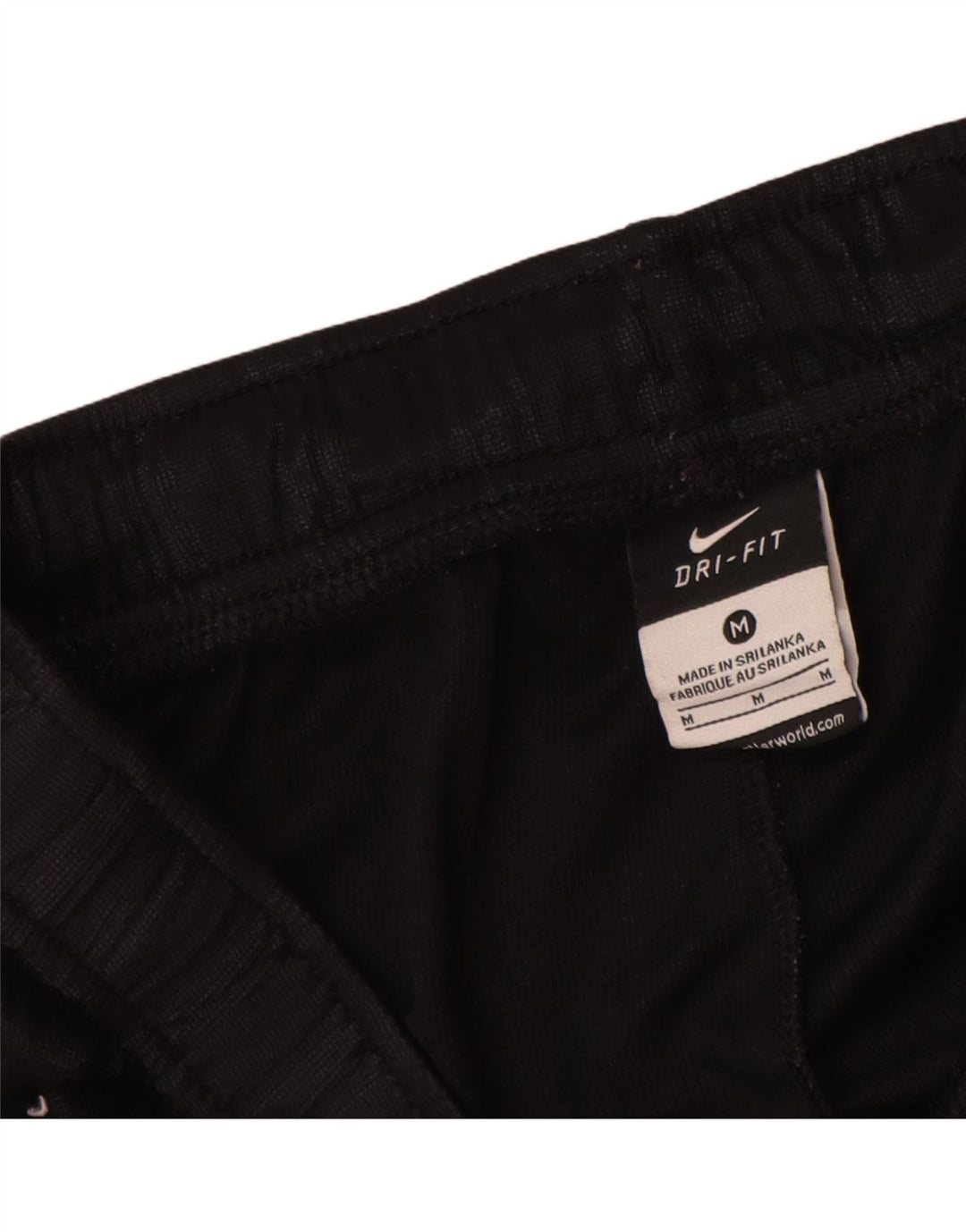 Ανδρικό αθλητικό σορτς Nike Dri Fit, μεσαίο μαύρο ριγέ πολυεστέρα