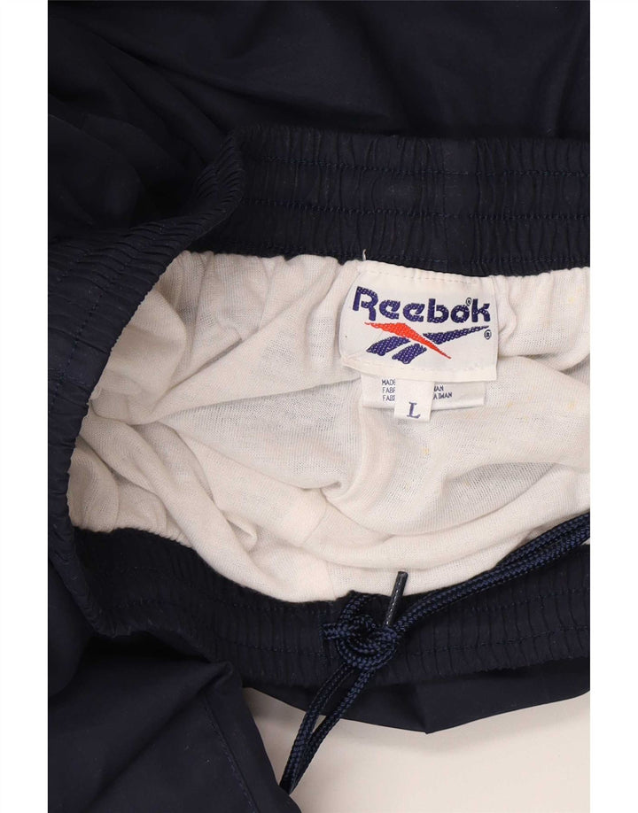 Ανδρική φόρμα Reebok Παντελόνι Joggers Large Navy Blue Polyester